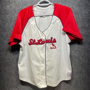Lady Slugger St Louis Cardinals MLB Baseball Jersey Womens XXL White Red